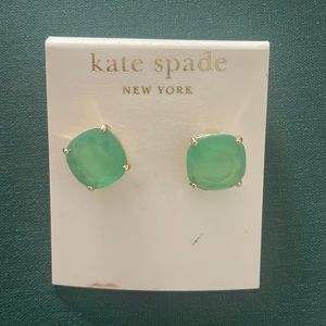 Green and Gold Kate Spade Earrings
